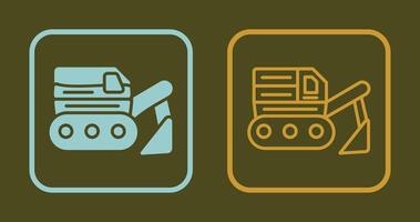 Excavator Icon Design vector