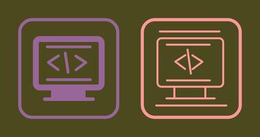 Coding Icon Design vector