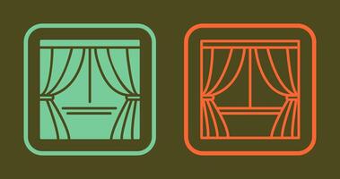 Curtains Icon Design vector