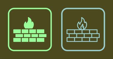 Firewall Icon Design vector