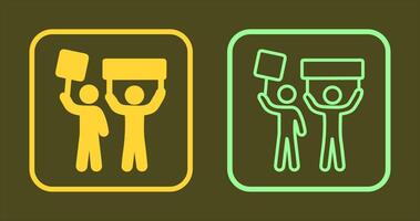 Protester Icon Design vector