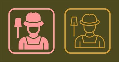 Farmer Icon Design vector