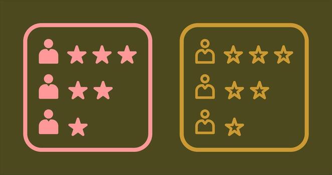 Rating Icon Design vector