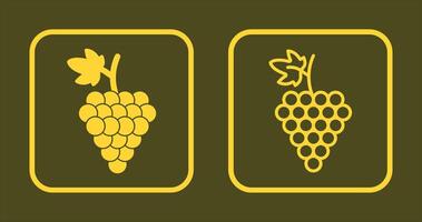 Grapes Icon Design vector