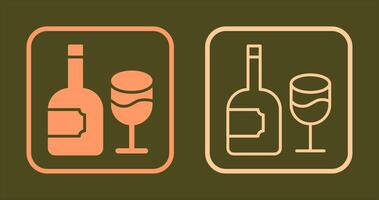 vino icono diseño vector