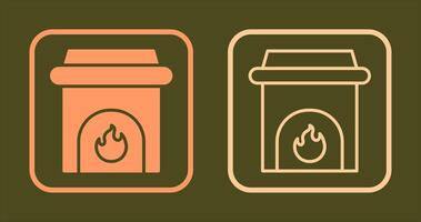 Fireplace Icon Design vector