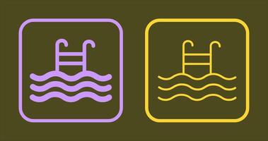 Pool Icon Design vector