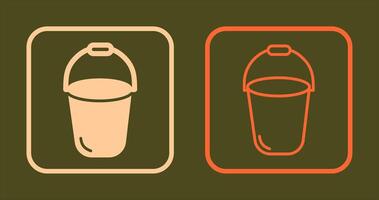 Bucket Icon Design vector