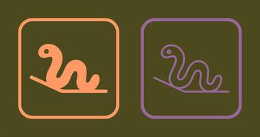 Worm Icon Design vector