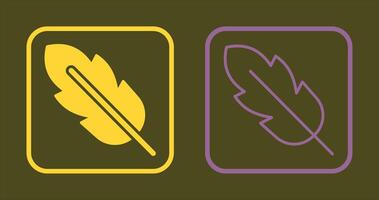 Feather Icon Design vector