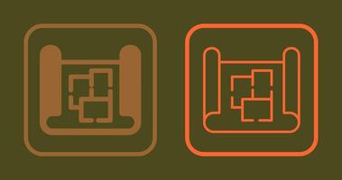 Blueprint Icon Design vector