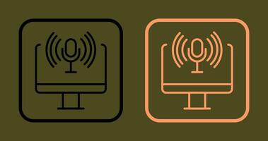 Podcast Icon Design vector