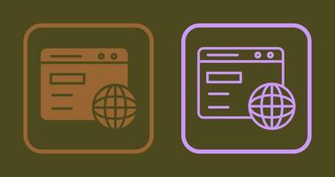 Browser Icon Design vector