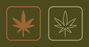 Weed Icon Design vector