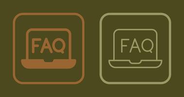 FAQ Icon Design vector