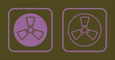 Radiation Icon Design vector