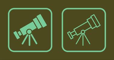 diseño de icono de telescopio vector