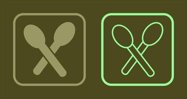 Spoons Icon Design vector