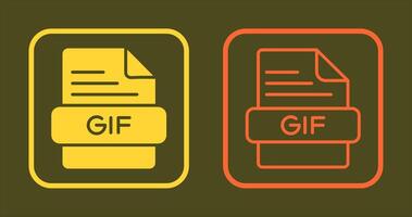 GIF Icon Design vector