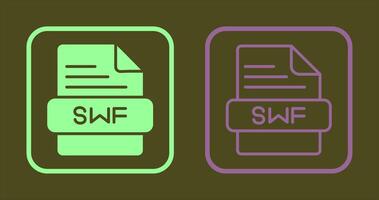 swf icono diseño vector