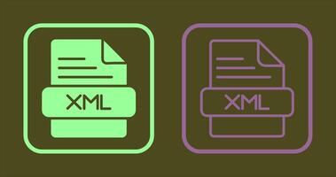XML Icon Design vector