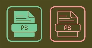 PS Icon Design vector