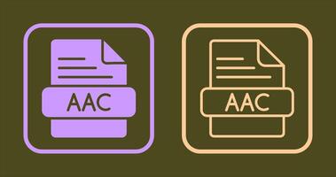 aac icono diseño vector