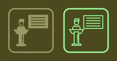 Seminar Icon Design vector