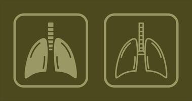 diseño de icono de pulmones vector