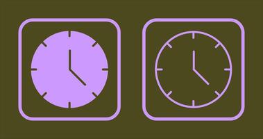 Clock Icon Design vector