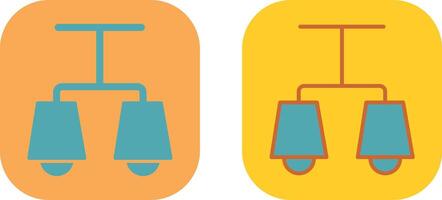 Lit Lamp Icon Design vector