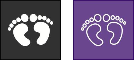 Feet Icon Design vector