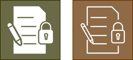 Confidentiality Icon Design vector