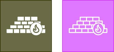 Firewall Icon Design vector