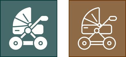 Stroller Icon Design vector