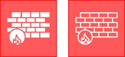 Firewall Icon Design vector