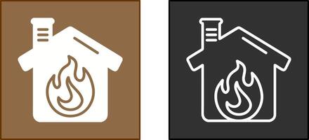 Housefire Icon Design vector