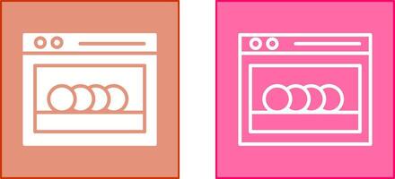 Dishwasher Icon Design vector