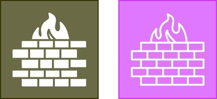 Firewall Icon Design vector