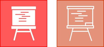 Whiteboard Icon Design vector