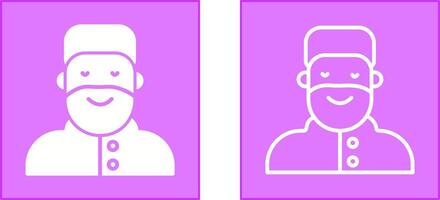 Islamic Man Icon Design vector