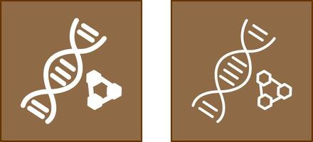 DNA Icon Design vector