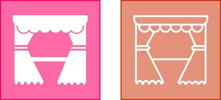 Curtains Icon Design vector