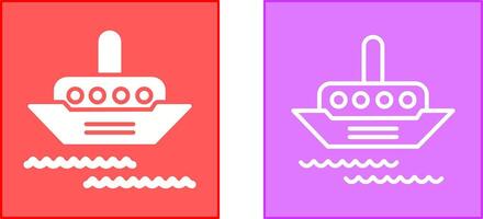 Steamship Icon Design vector