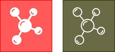 Molecule Icon Design vector