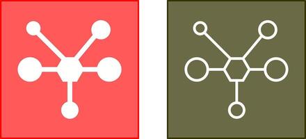 Molecule Icon Design vector