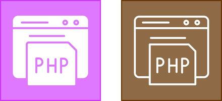 PHP Icon Design vector