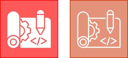 Blueprints Icon Design vector