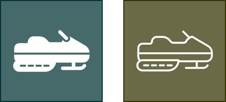 Snowmobile Icon Design vector