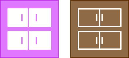 Cabinet Icon Design vector